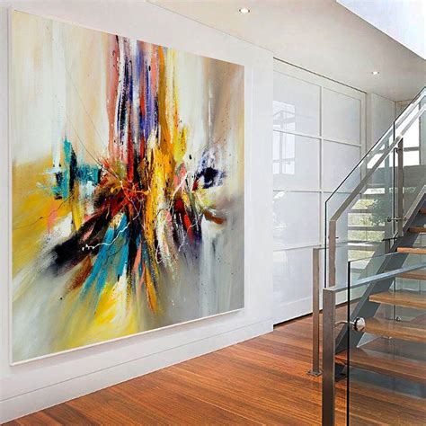 large abstract paintings on canvas.